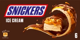 SNICKERS melkchocolade ijs 6 repen image